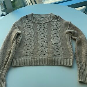 Free People cream pullover knit sweater sz M